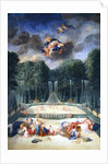 The Groves of Versailles. View of the Theatre of Water with Nymphs waiting to receive Psyche by Jean the Younger Cotelle