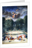 The Groves of Versailles. View of the Theatre of Water with Nymphs waiting to receive Psyche by Jean the Younger Cotelle