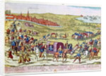 The Duke of Alba, recalled to Spain, leaving Brussels, 1573 by Franz Hogenbergh