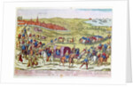 The Duke of Alba, recalled to Spain, leaving Brussels, 1573 by Franz Hogenbergh