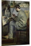 Frederic Bazille at his Easel, 1867 by Pierre Auguste Renoir