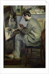 Frederic Bazille at his Easel, 1867 by Pierre Auguste Renoir