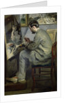 Frederic Bazille at his Easel, 1867 by Pierre Auguste Renoir