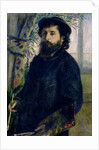Portrait of Claude Monet 1875 by Pierre Auguste Renoir