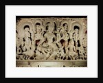 Lintel featuring Hindu trinity, from Waranal, Andhra Pradesh, Kakatiya dynasty by School Indian