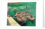 Landing Stage with Boats by Vincent van Gogh