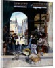 The Carmes Market, Rue Maubert by Emile Antoine Guillier