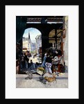 The Carmes Market, Rue Maubert by Emile Antoine Guillier