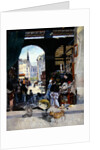 The Carmes Market, Rue Maubert by Emile Antoine Guillier