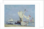 Sailing Boats, c.1869 by Eugene Louis Boudin
