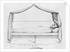 Sketch of Napoleon I on his deathbed drawn at St. Helena by Capitaine Marryal by French School