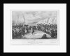 Napoleon I returning from Elba on 6th March 1815, 1833 by Joseph-Louis Hippolyte Bellange (after)