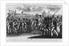 Napoleon I reviewing the Federes of the Parisian suburbs at the Tuileries by French School