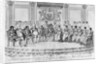 Sketch depicting Napoleon I and the sovereigns at the ball given by the city of Paris on 4th December 1809 by Adrien Pierre Francois Godefroy