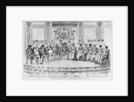 Sketch depicting Napoleon I and the sovereigns at the ball given by the city of Paris on 4th December 1809 by Adrien Pierre Francois Godefroy