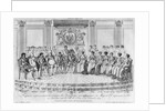 Sketch depicting Napoleon I and the sovereigns at the ball given by the city of Paris on 4th December 1809 by Adrien Pierre Francois Godefroy