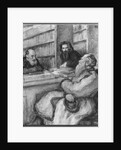 Leo Tolstoy with Nicolas Fedorov and Vladimir Solovyov, Russian philisophers by Leonid Osipovic Pasternak