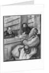 Leo Tolstoy with Nicolas Fedorov and Vladimir Solovyov, Russian philisophers by Leonid Osipovic Pasternak