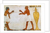 Engraving and polishing vases in gold and silver by Egyptian 18th Dynasty