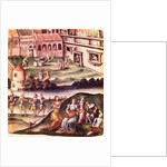 Concert in the Courtyard of a Chateau by Leonard (school of) Limousin