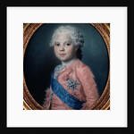 Portrait of Louis of France Count of Provence and future King Louis XVIII by Maurice Quentin de la Tour