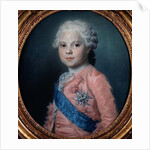Portrait of Louis of France Count of Provence and future King Louis XVIII by Maurice Quentin de la Tour