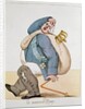 Caricature of Louis XVIII 1815 by French School