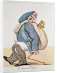Caricature of Louis XVIII 1815 by French School