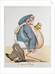 Caricature of Louis XVIII 1815 by French School