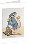 Caricature of Louis XVIII 1815 by French School