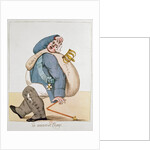 Caricature of Louis XVIII 1815 by French School