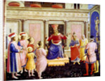 Saints Cosmas and Damian and their brothers before the proconsul Lysias by Fra Angelico