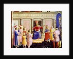 Saints Cosmas and Damian and their brothers before the proconsul Lysias by Fra Angelico