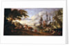 View of a Port in the Orient by Hendrik van Minderhout