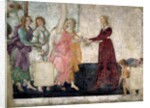 Venus and the Graces offering gifts to a young girl, 1486 by Sandro Botticelli