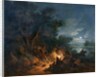 Attack by Robbers at Night, c.1770 by Philip James de Loutherbourg