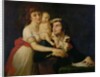 Camille Desmoulins his wife Lucile and their son Horace-Camille c.1792 by Jacques Louis David