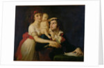 Camille Desmoulins his wife Lucile and their son Horace-Camille c.1792 by Jacques Louis David