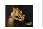 Camille Desmoulins his wife Lucile and their son Horace-Camille c.1792 by Jacques Louis David