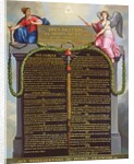 Declaration of the Rights of Man and Citizen, c.1789 by Jean Jacques Francois Le Barbier