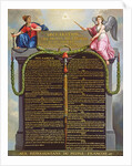 Declaration of the Rights of Man and Citizen, c.1789 by Jean Jacques Francois Le Barbier