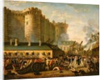 Storming of the Bastille and arrest of the Governor M. de Launay, July 14, 1789 by French School