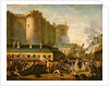 Storming of the Bastille and arrest of the Governor M. de Launay, July 14, 1789 by French School