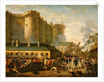 Storming of the Bastille and arrest of the Governor M. de Launay, July 14, 1789 by French School