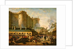 Storming of the Bastille and arrest of the Governor M. de Launay, July 14, 1789 by French School
