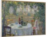 The Table in the Sun in the Garden, Gerberoy, c.1911 by Henri Eugene Augustin Le Sidaner