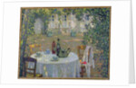 The Table in the Sun in the Garden, Gerberoy, c.1911 by Henri Eugene Augustin Le Sidaner