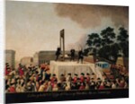 The Execution of Louis XVI 21 January 1793 by Danish School
