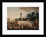 The Execution of Louis XVI 21 January 1793 by Danish School