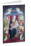 Madonna and Child with Angel Musicians, c.1490-1500 by School Lombard